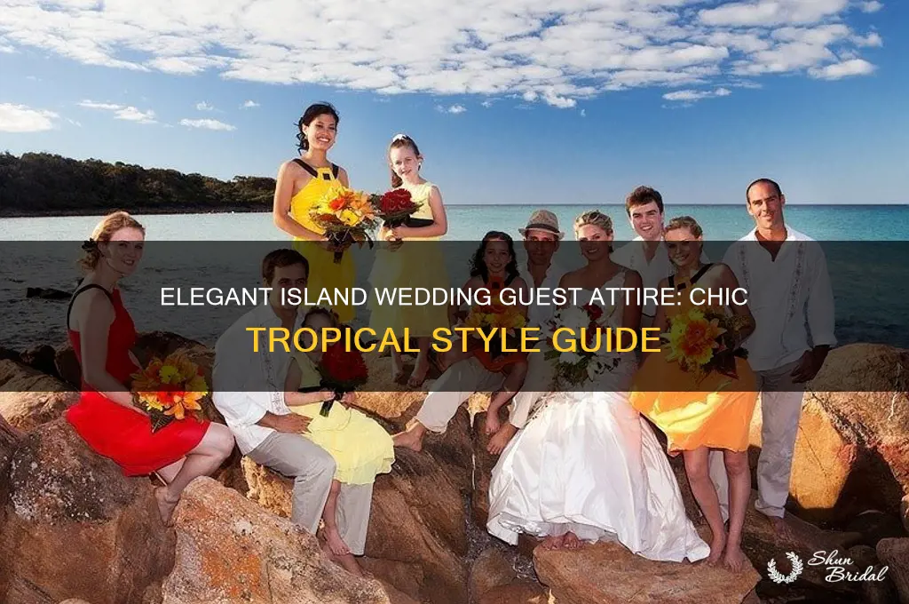 what is elegant island wedding attire for guest