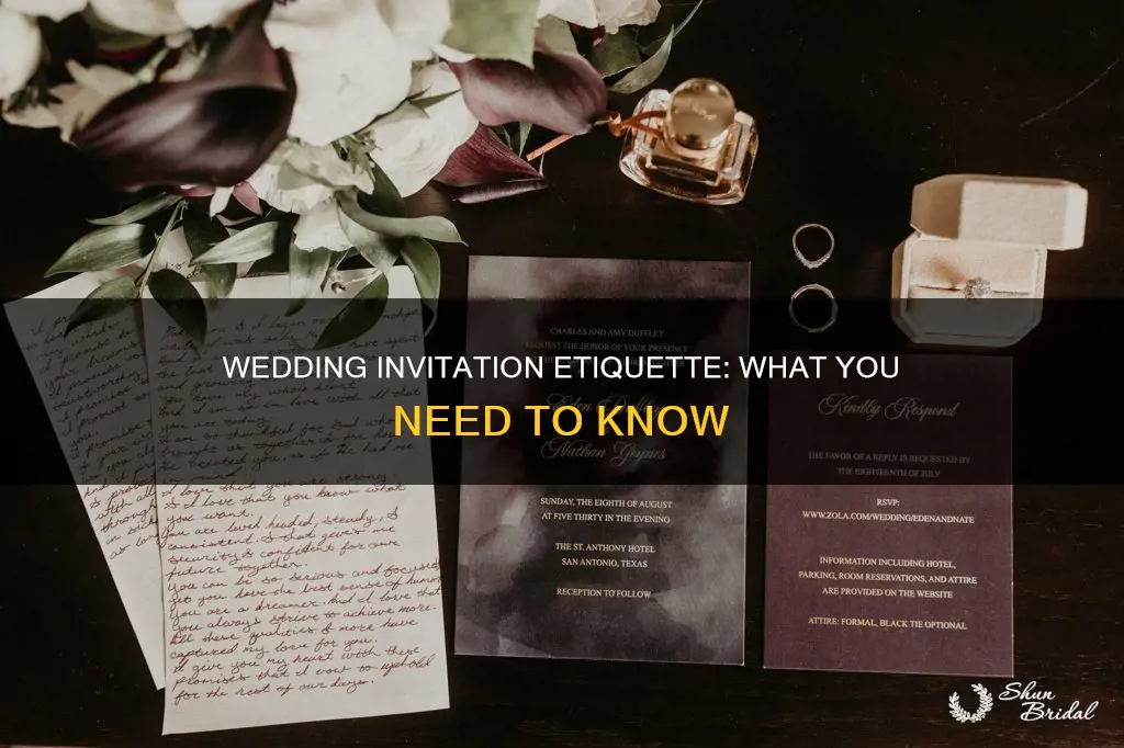 what is etiquette for wedding invitations