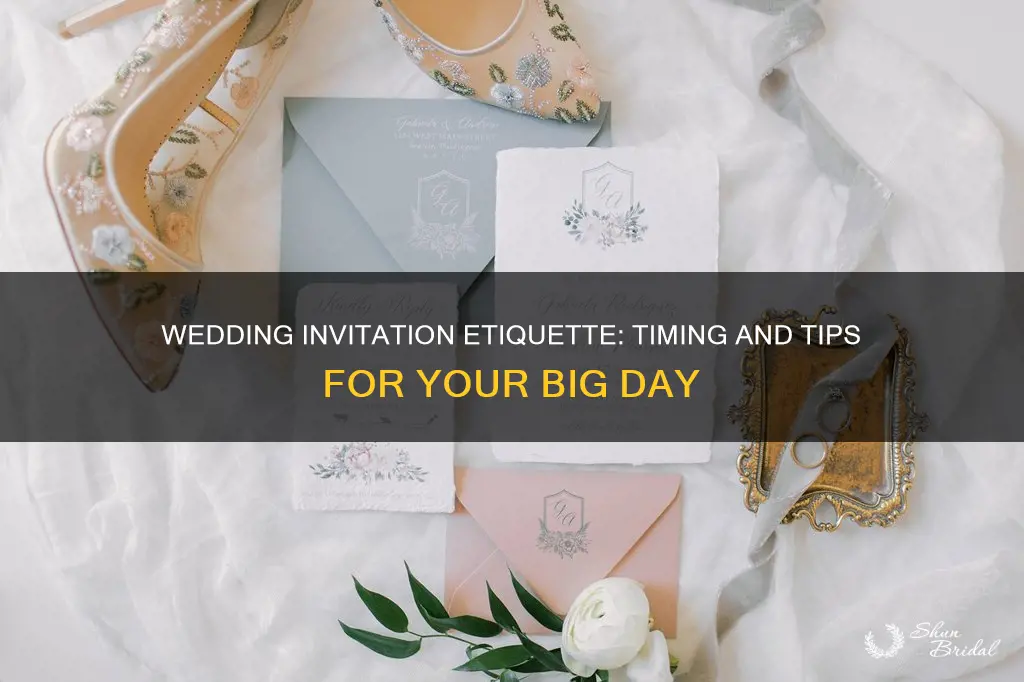 what is etiquette time wedding invitations