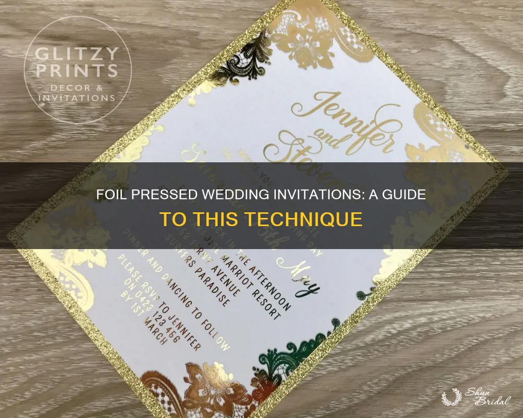 what is foil pressed in wedding invitations