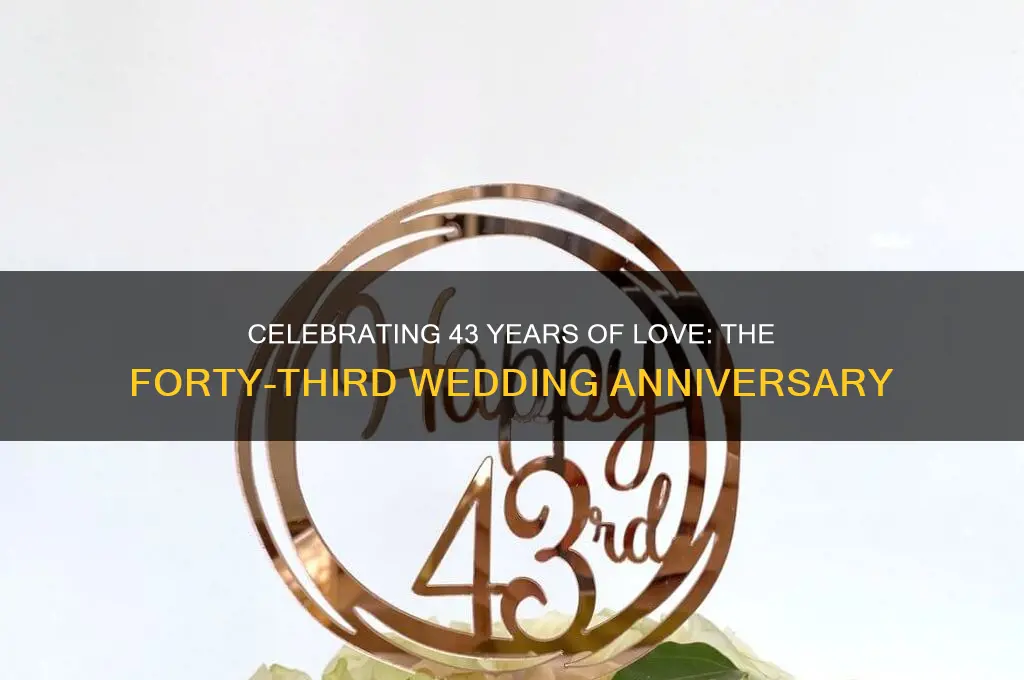 what is forty third wedding anniversary