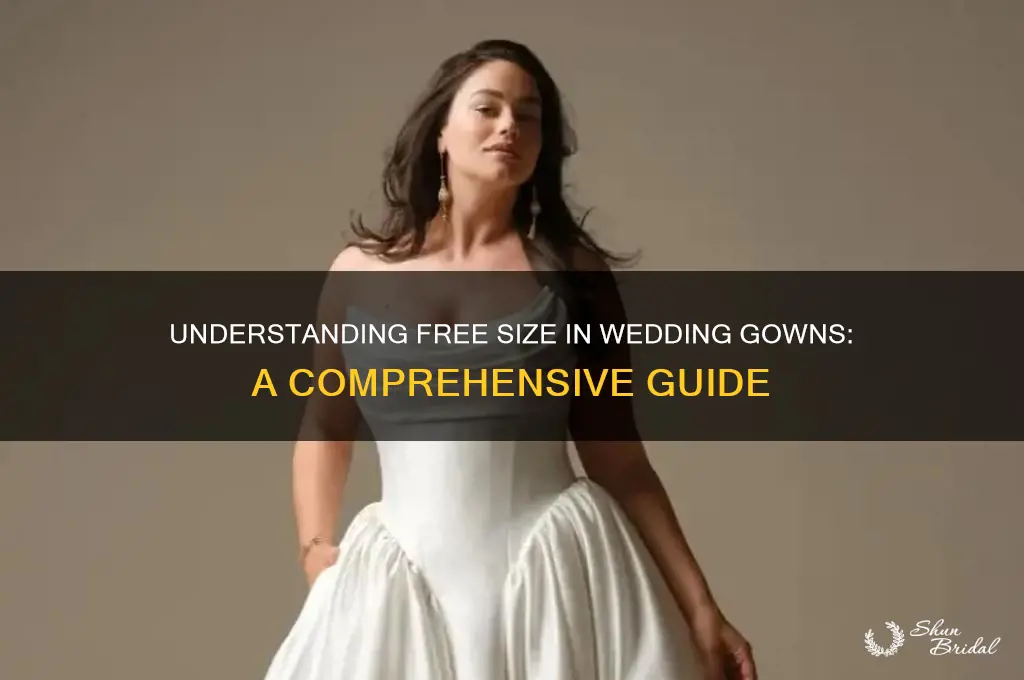 what is free size in wedding gown