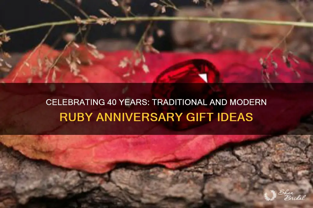 what is given for 40th wedding anniversary