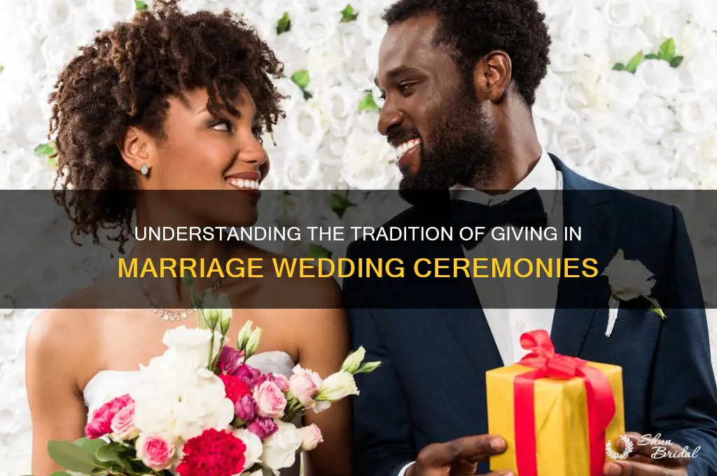 what is giving in marriage wedding ceremony