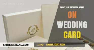 Understanding the Significance of the H Between Names on Wedding Cards