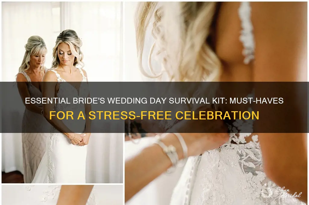 what is in a bride wedding day survival kit