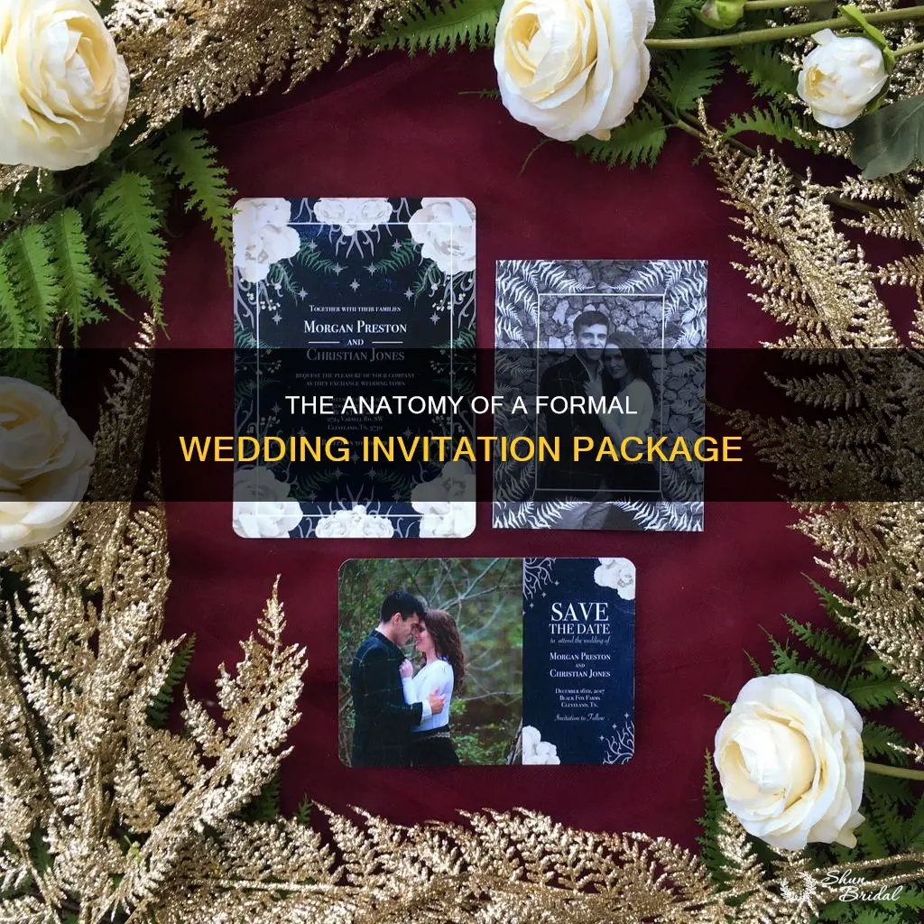 what is in a formal wedding invitations package