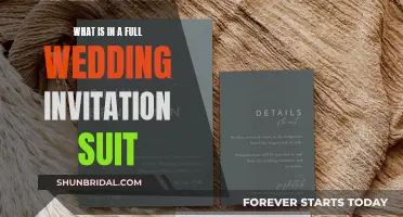 Invitation Suite Components: Wedding Edition