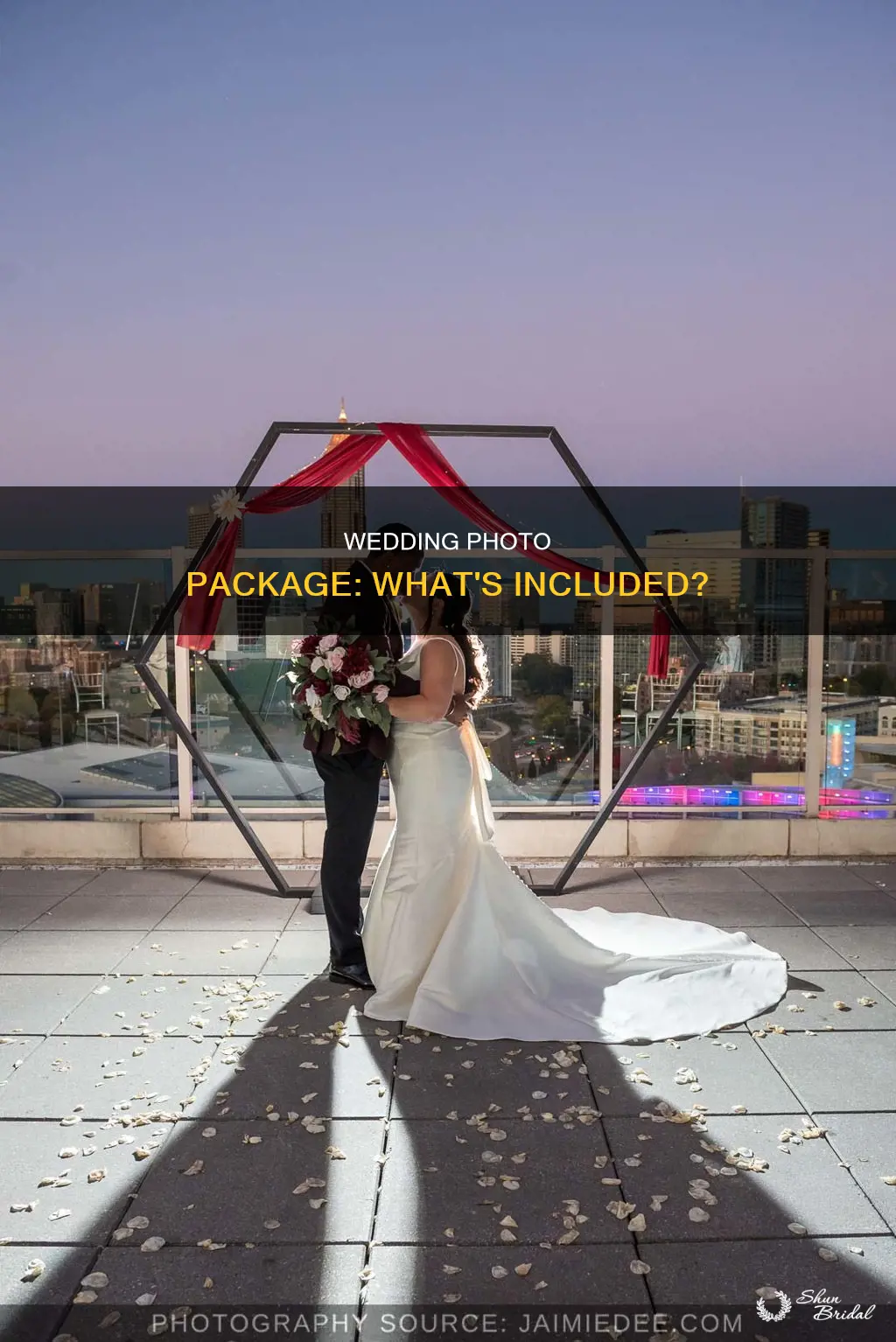 what is in a typical wedding photo package