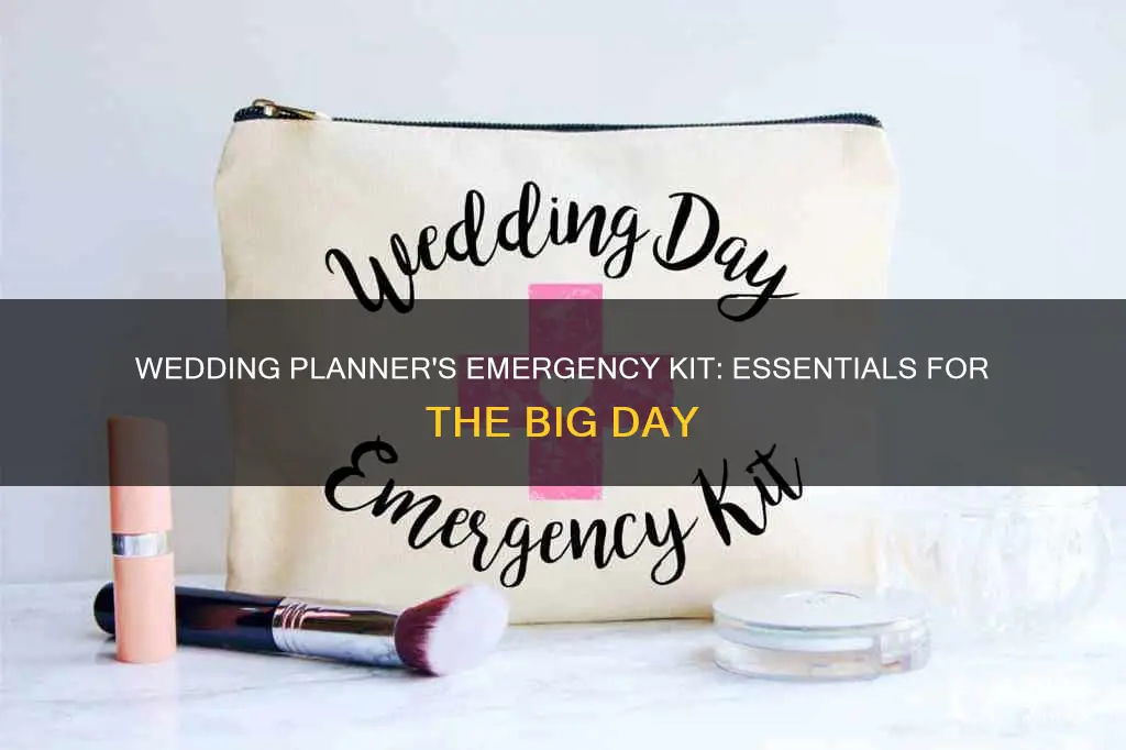 what is in a wedding planner emergency kit