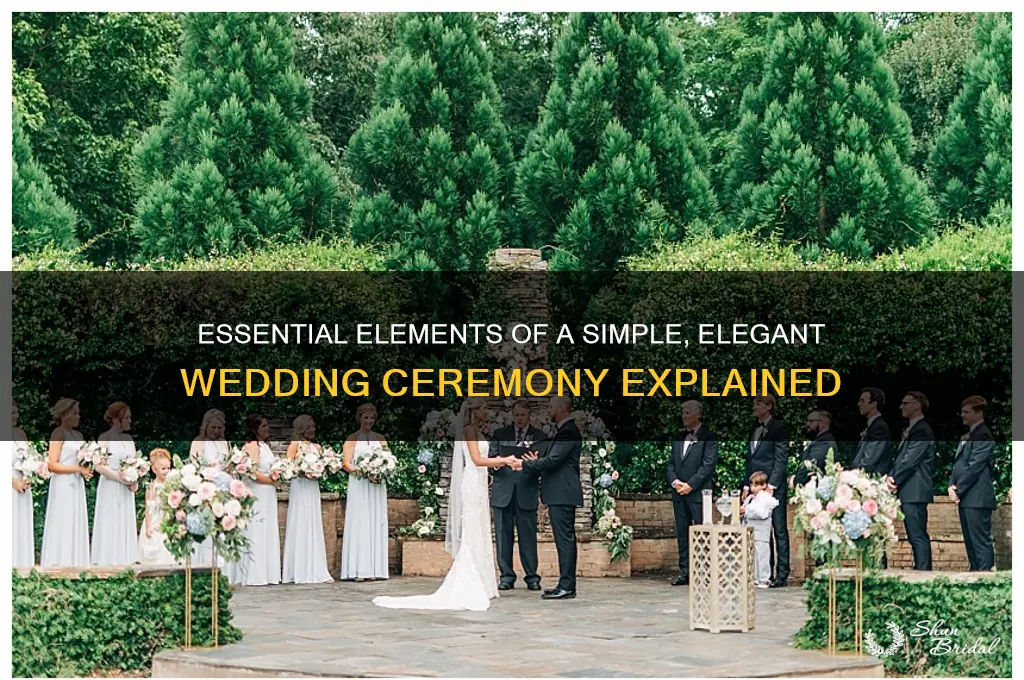 what is included in a basic wedding ceremony