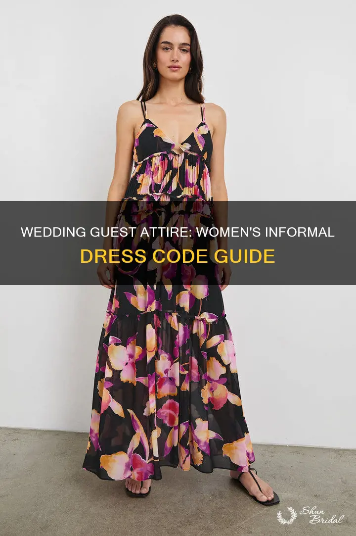 what is informal dress code women at a wedding
