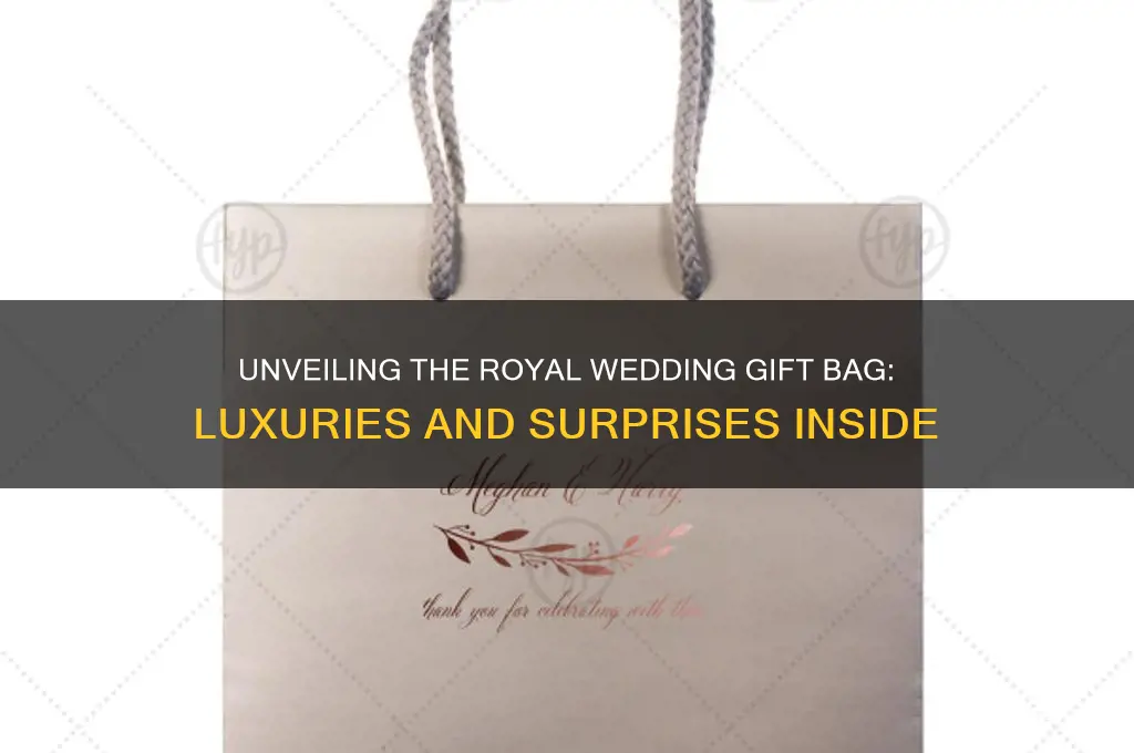 what is inside the royal wedding giftbag
