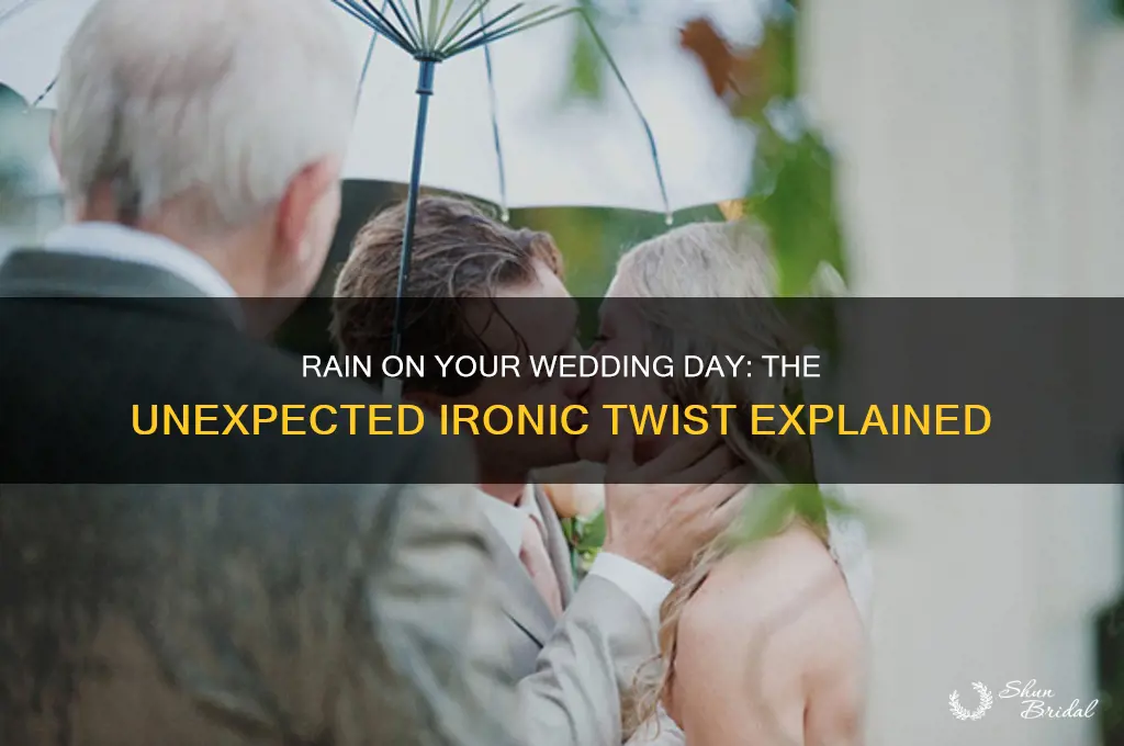 what is ironic about rain on your wedding day