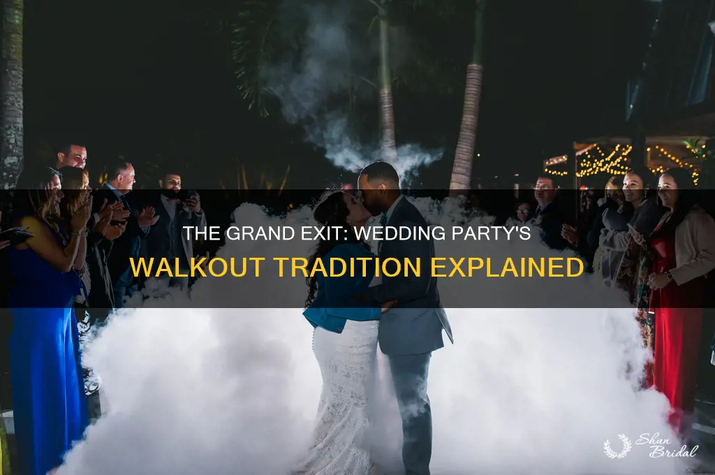 what is it called when the wedding party walk out