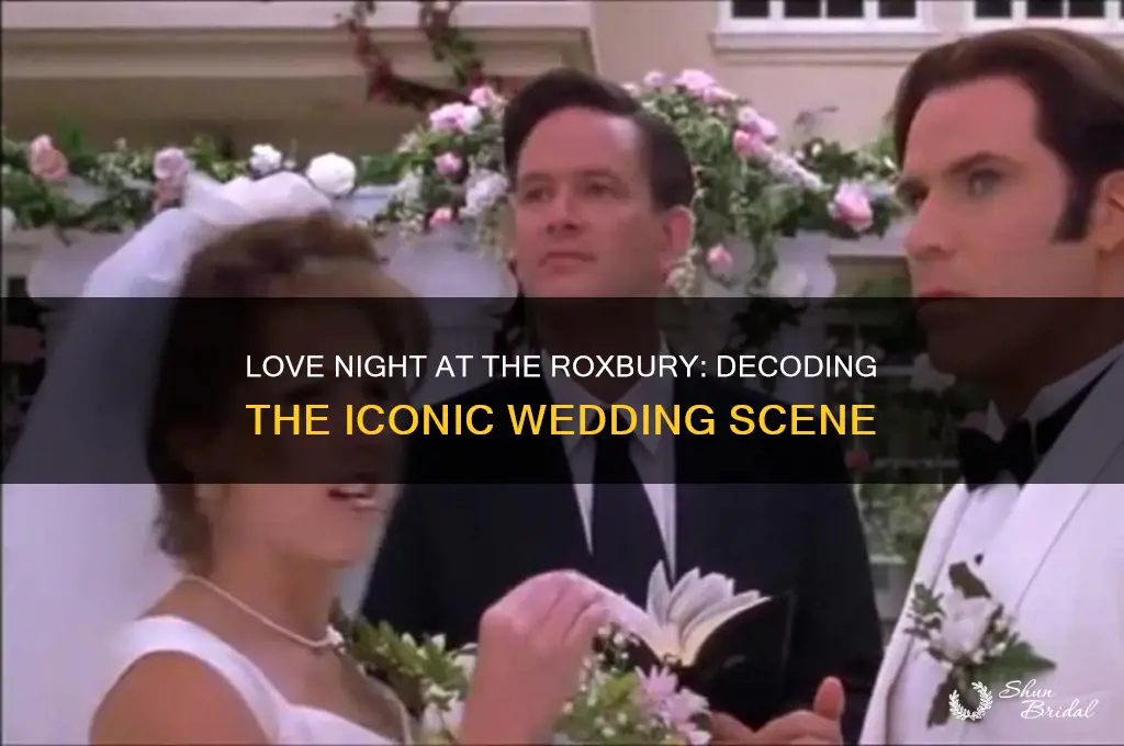 what is love night at the roxbury wedding scene