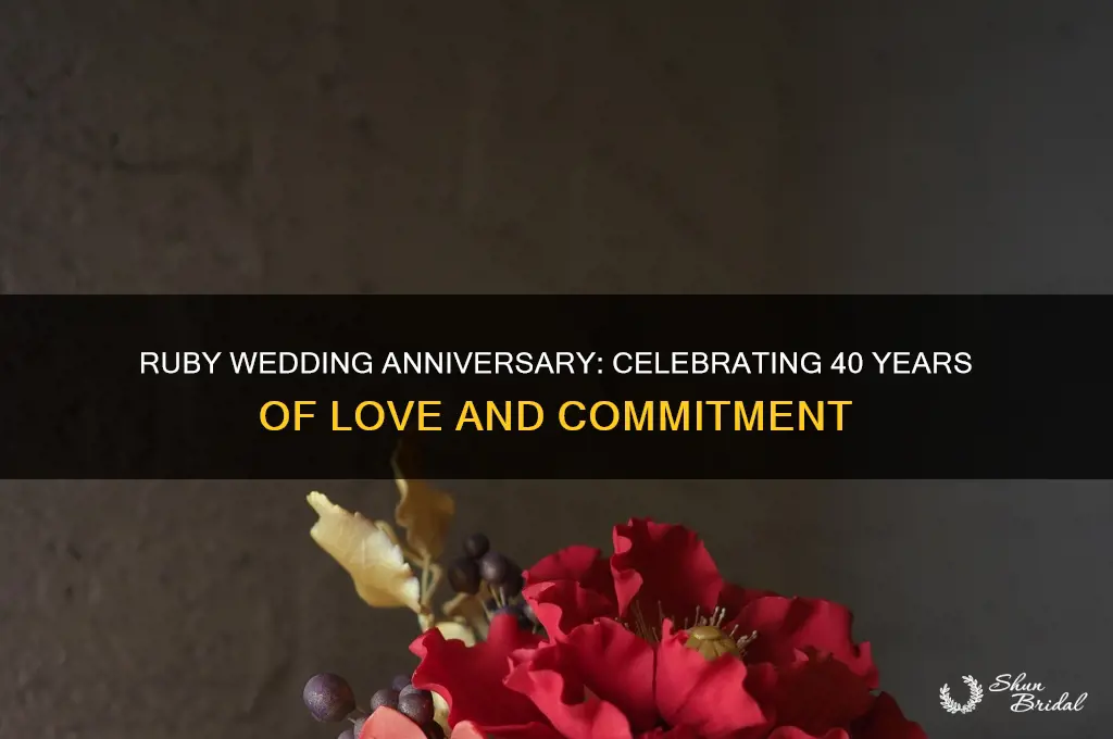 what is meaning of ruby wedding anniversary