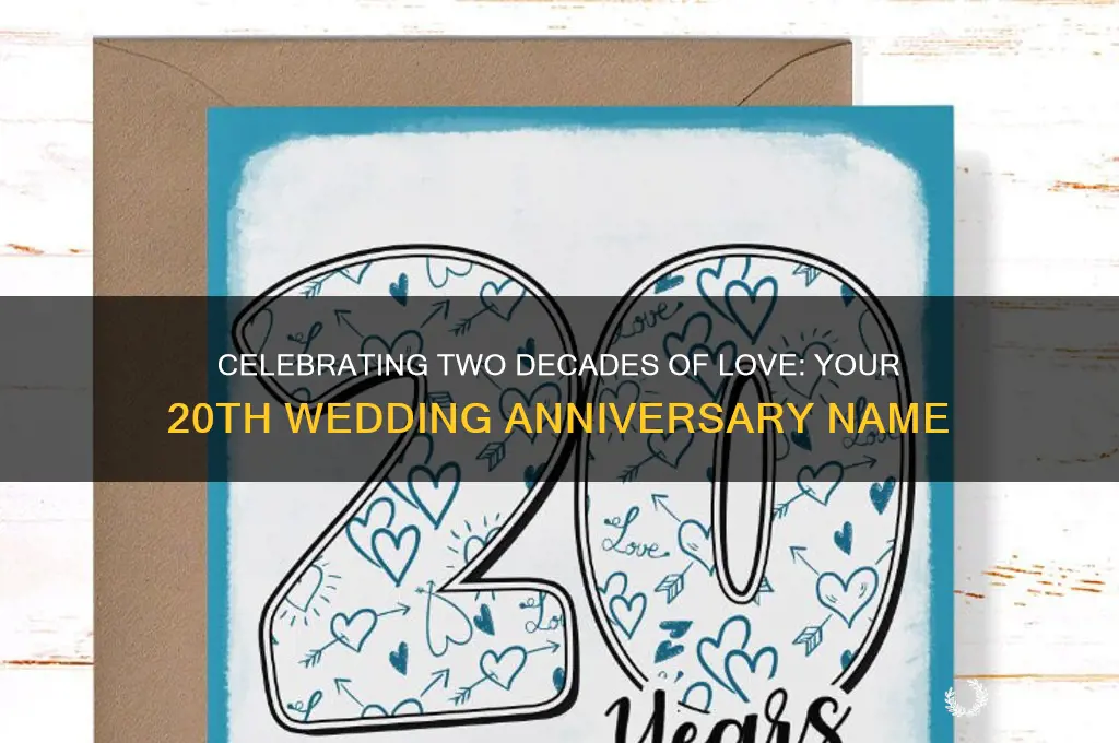 what is my 20th wedding anniversary called