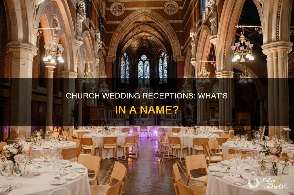 what is name given to the wedding reception at church