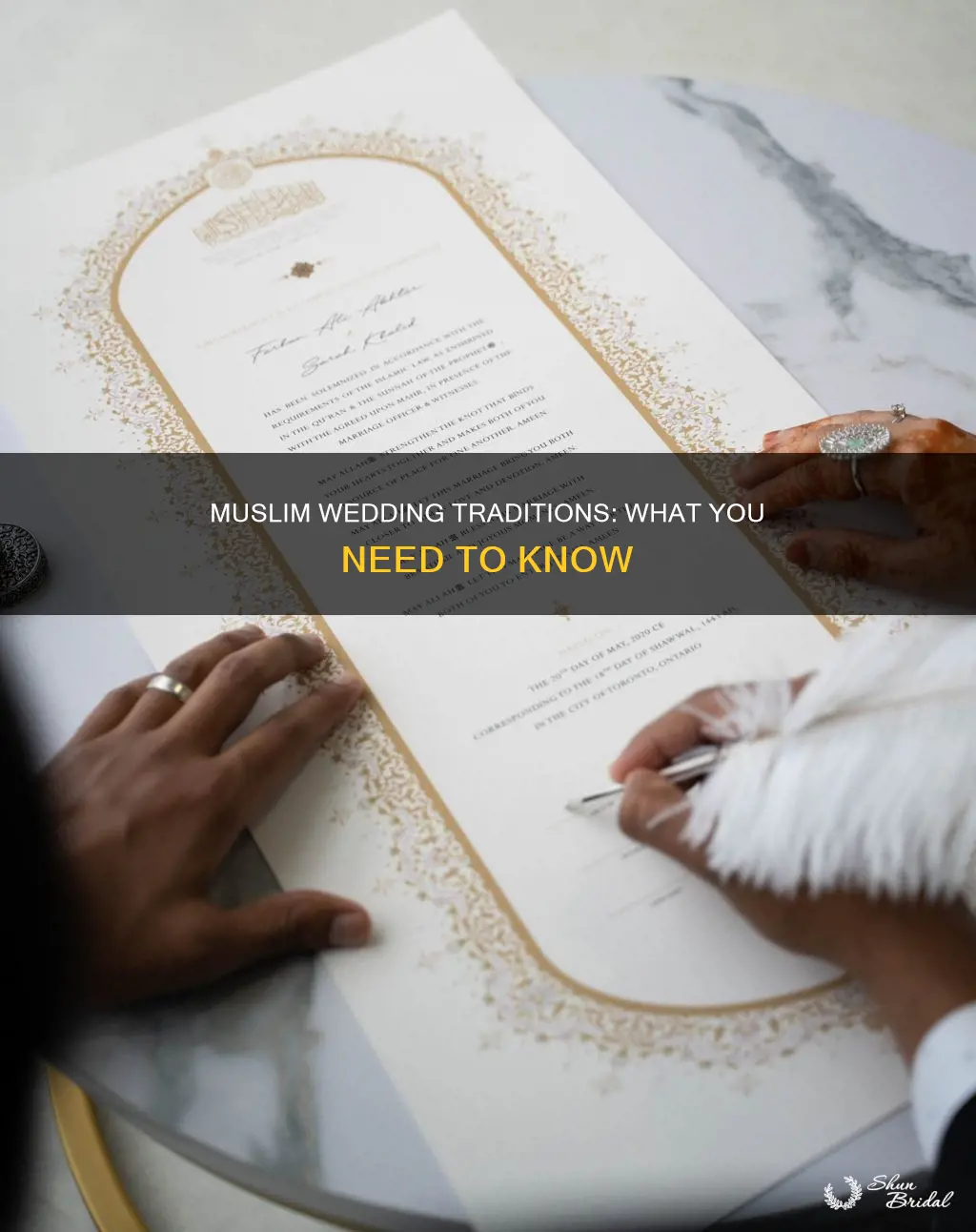 what is neede for muslim wedding