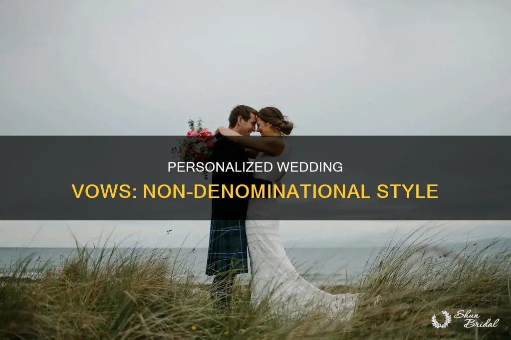 what is non-denominational wedding vow
