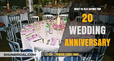 Celebrating Two Decades of Love: The Old Saying for 20th Wedding Anniversaries