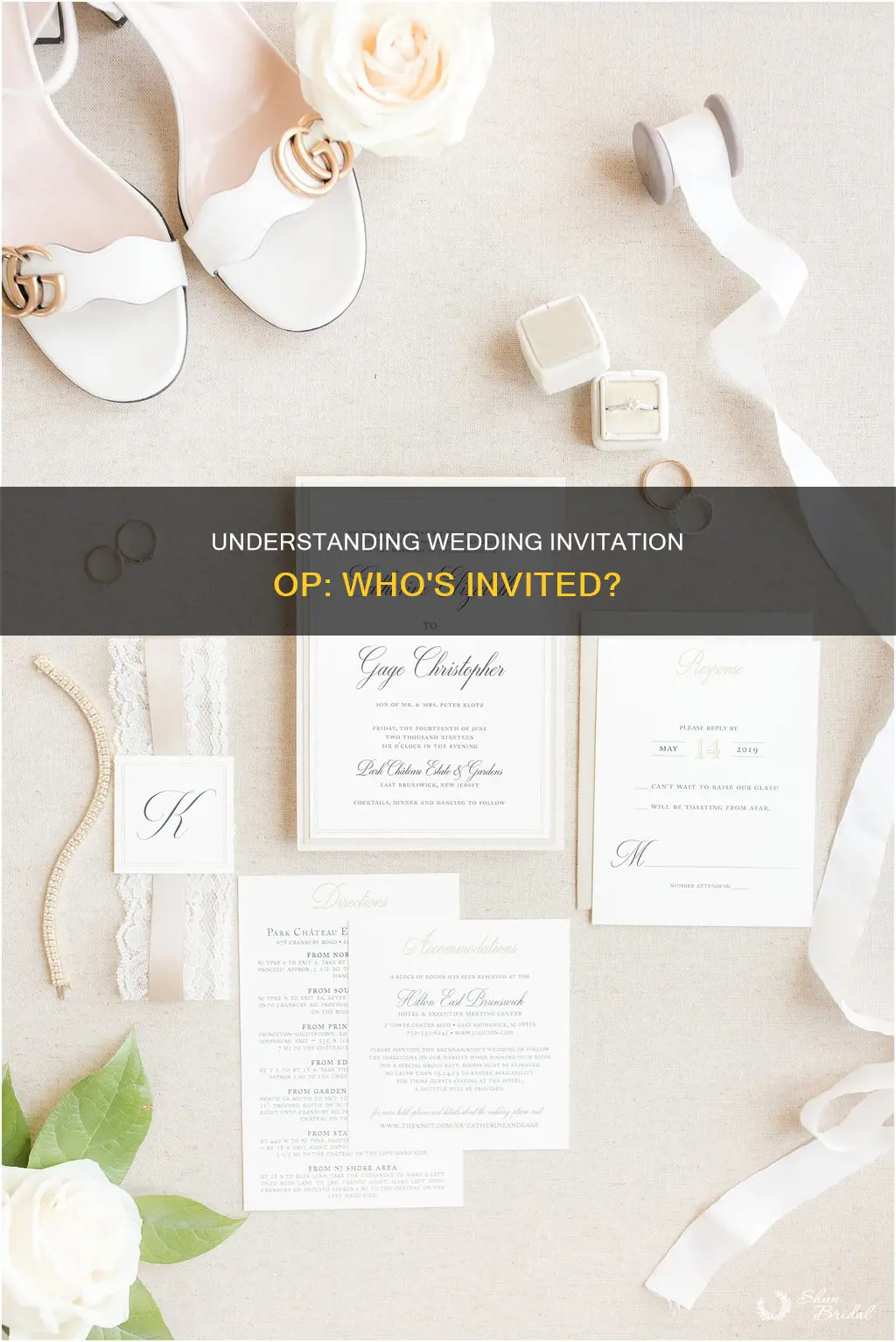 what is op on wedding invitation