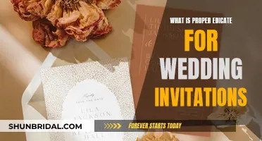 Wedding Invitation Etiquette: A Guide to Proper Edicate