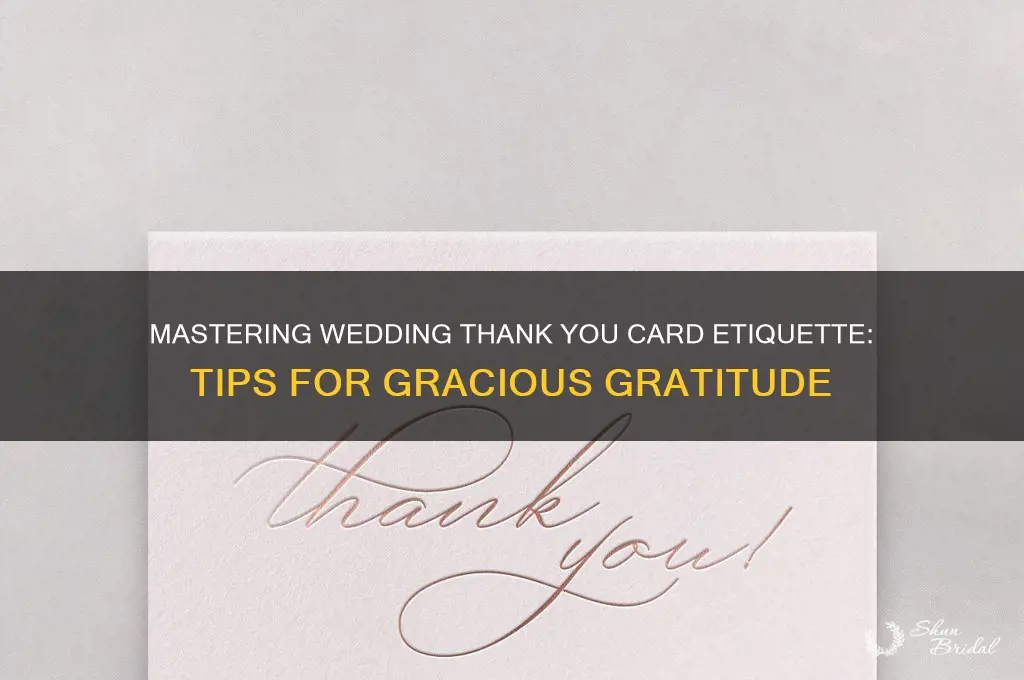 what is proper etiquette for wedding thank you cards