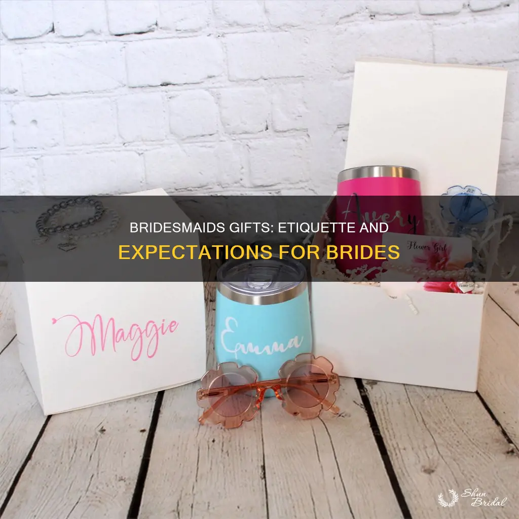 what is proper etiquette on bridesmaids gifts