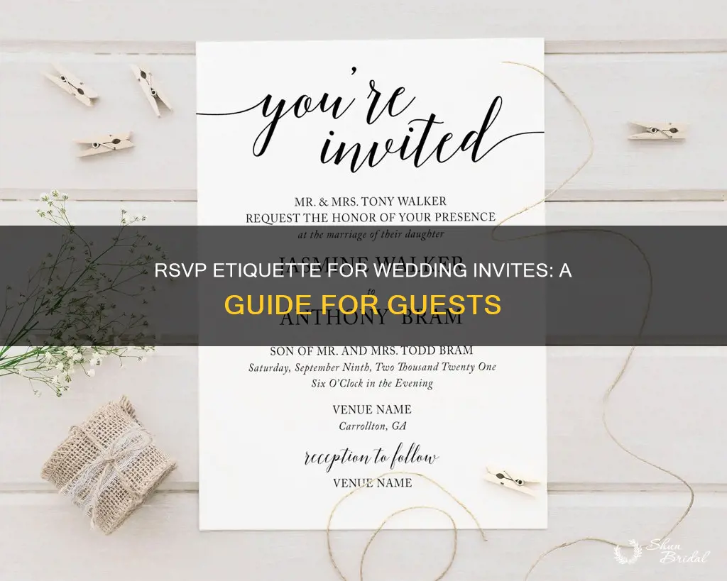 what is proper rsvp for wedding invites