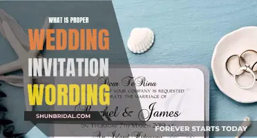 Guide to Crafting the Perfect Wedding Invitation Wording