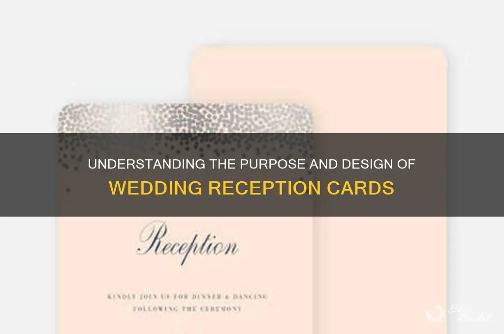 what is reception card for wedding