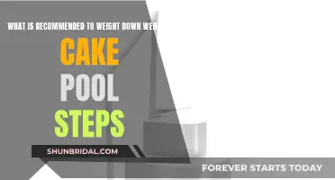 Weighting Wedding Cake Pool Steps: A How-to Guide