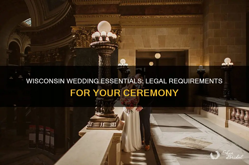 what is required to perform a wedding ceremony in Wisconsin