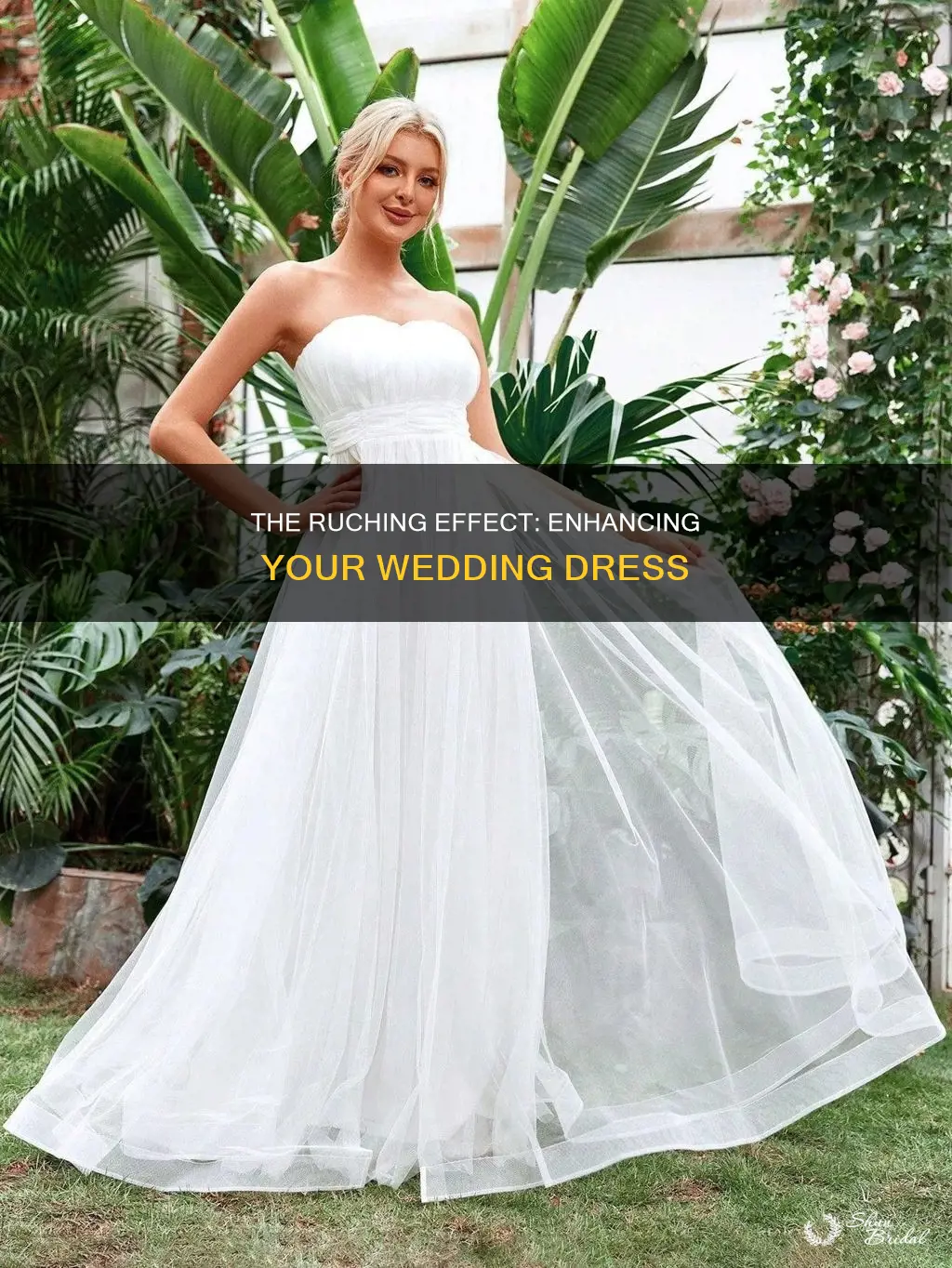 what is ruching on a wedding dress