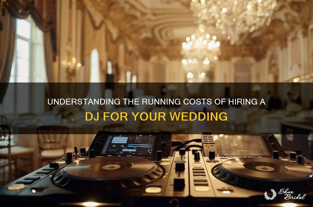 what is running cost for dj at wedding