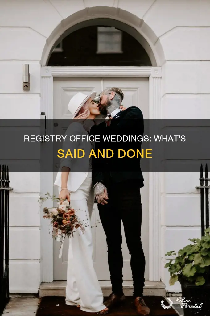 what is said at a registry office wedding