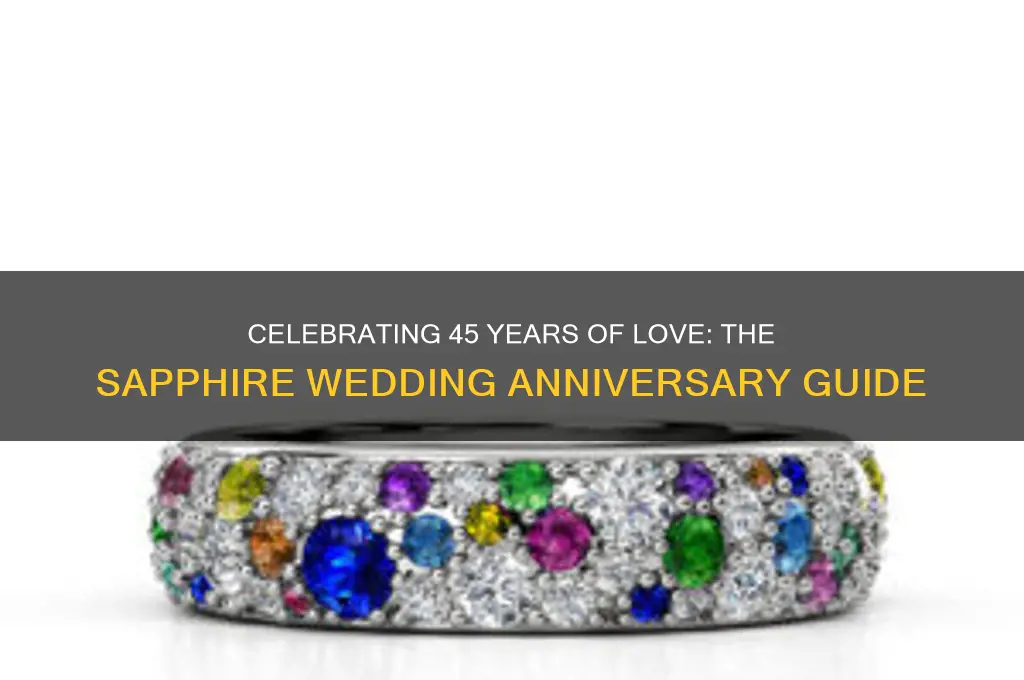 what is sapphire wedding anniversary