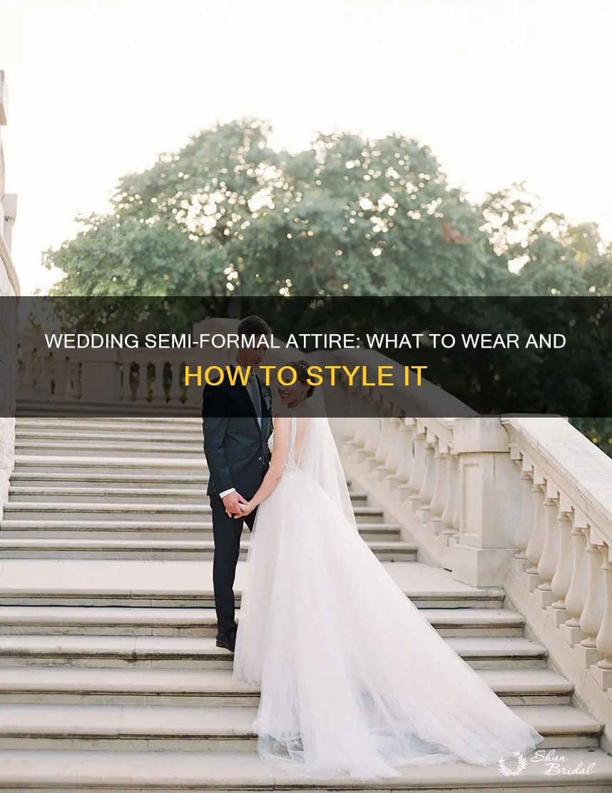 what is semi formal attire for a wedding