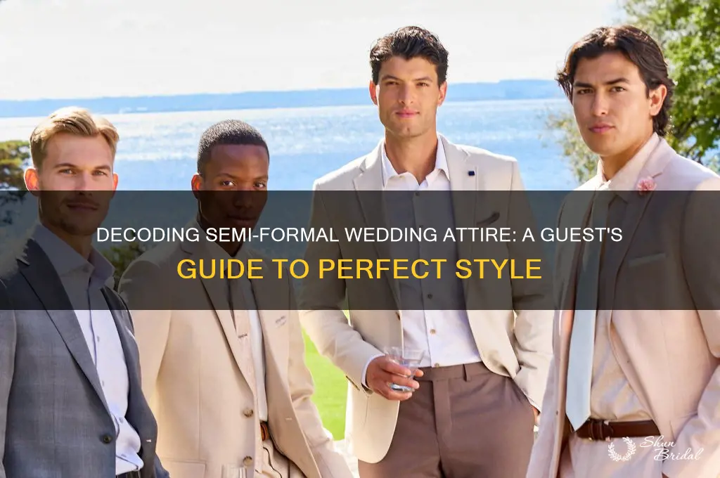 what is semi formal attire for wedding guests