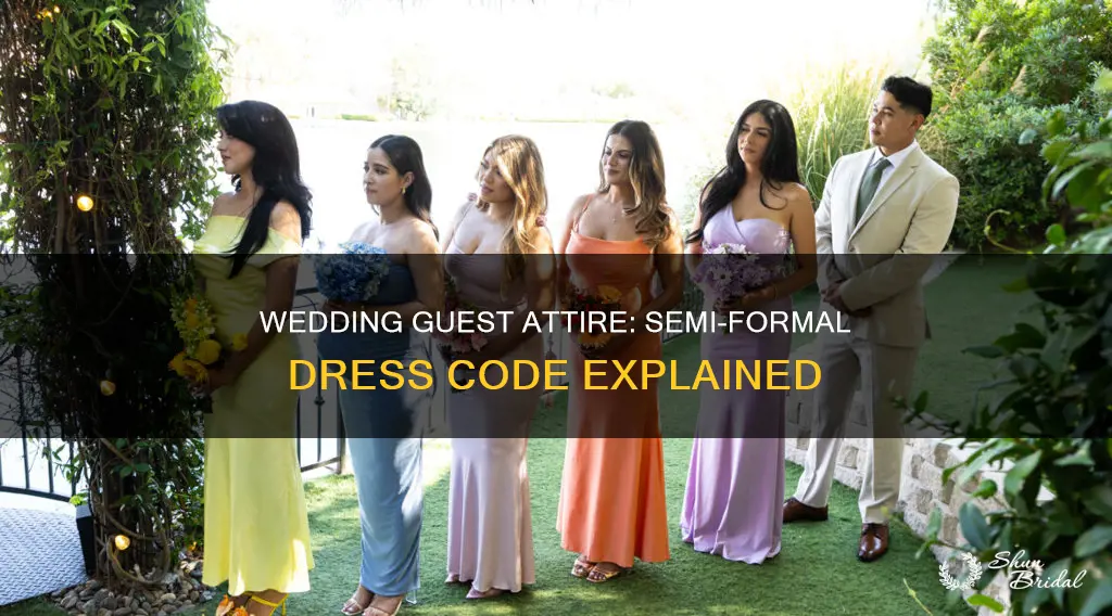 what is semi formal dress for a wedding