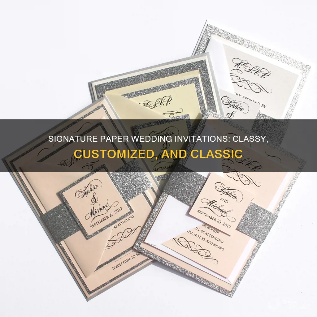 what is signature paper wedding invitation