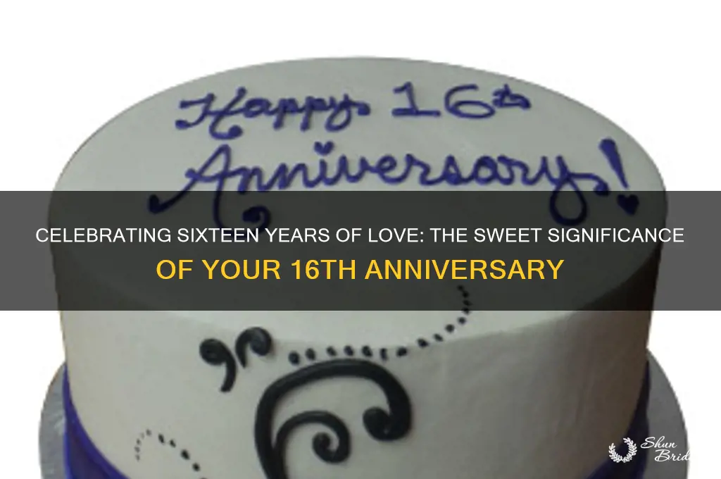 what is sixteenth wedding anniversary