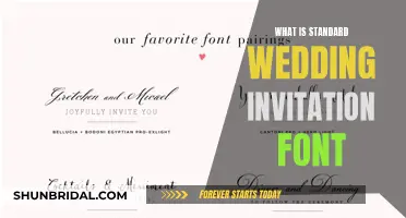 The Perfect Font for Wedding Invites: Standard Guide