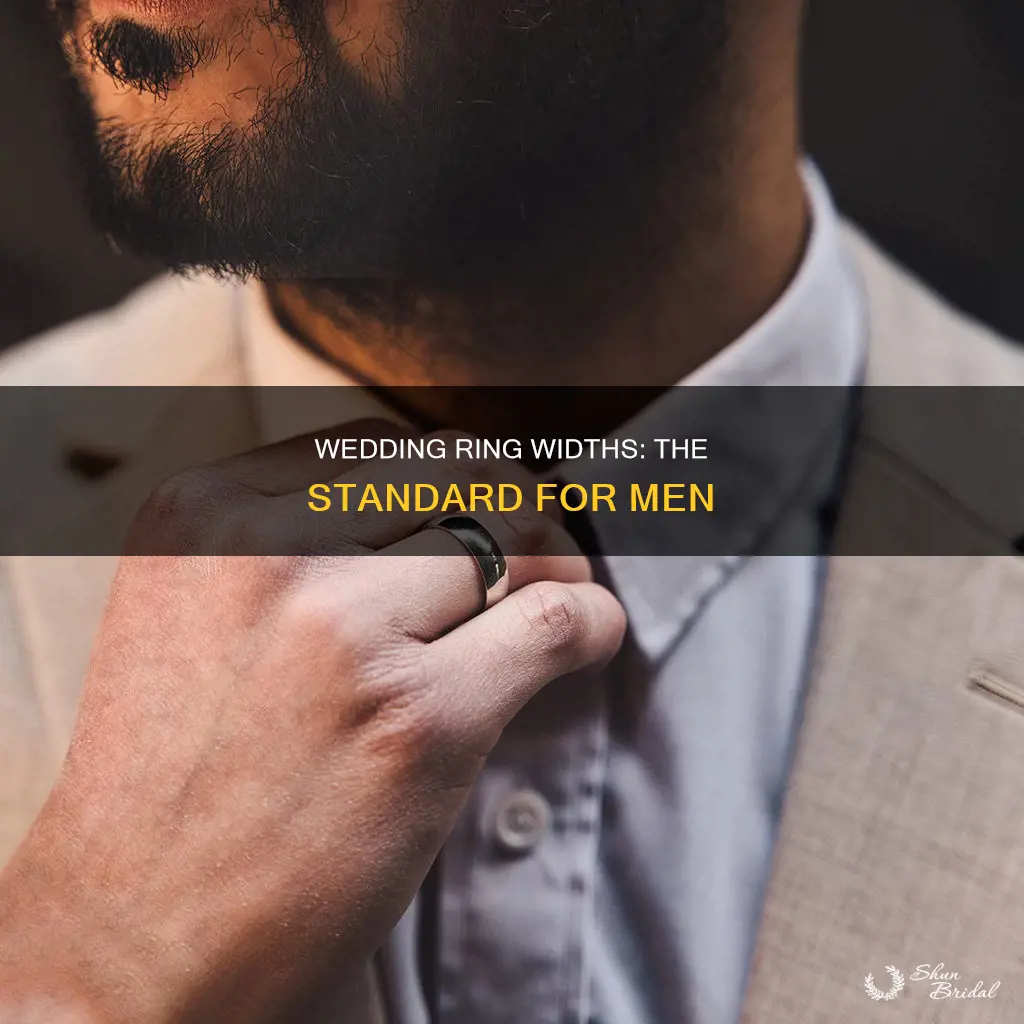 what is standard width for men