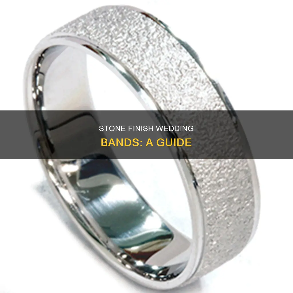 what is stone finish wedding band