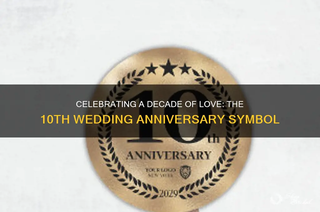 what is symbol for 10th wedding anniversary