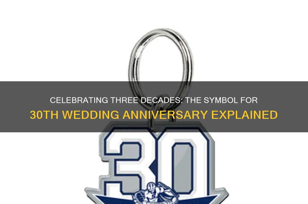 what is symbol for 30th wedding anniversary