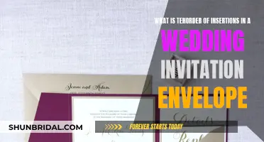 Wedding Invitation Envelope: Order of Insertions for the Big Day